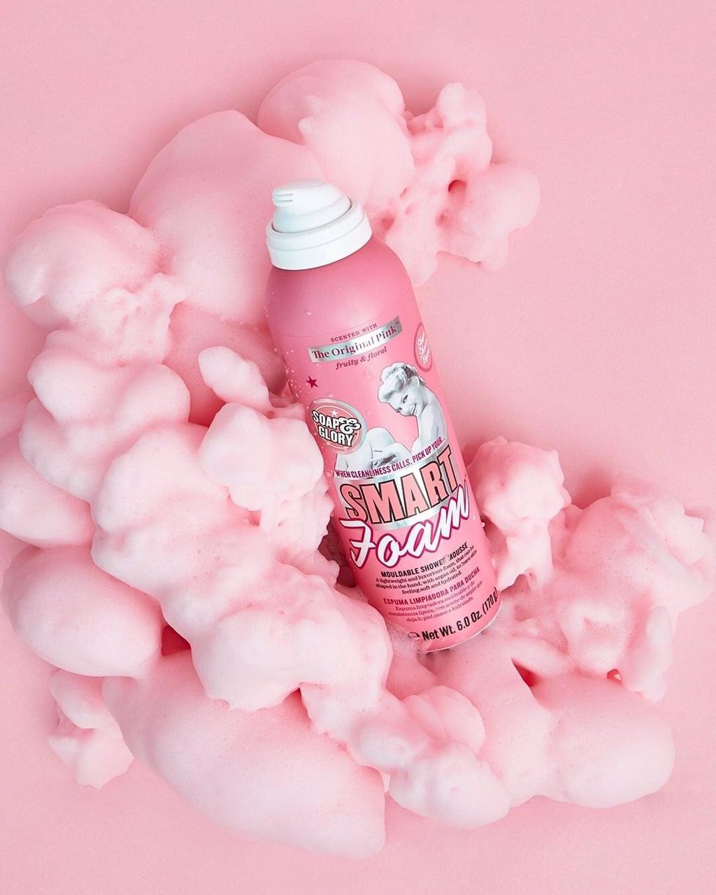 Soap & Glory Smart Foam Mouldable Shower Mousse Original Pink 200ml image 0