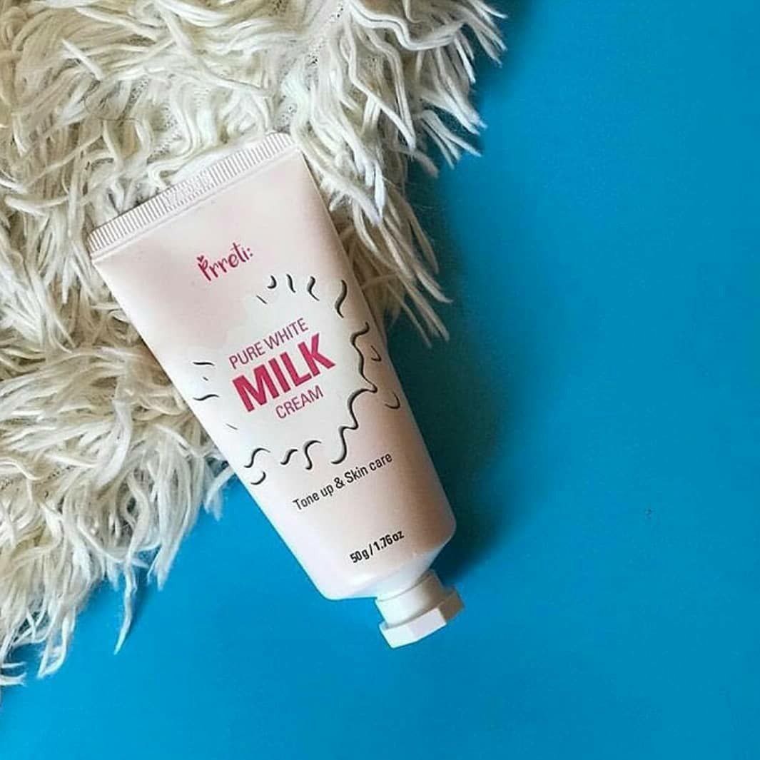 PRRETI Pure White Milk Cream 50g"كريم بريتي بيور وايت للتفتيح" image 3
