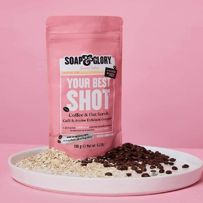 Soap and Glory Your Best Shot Coffee & Oat Scrub"سكرب القهوة من سوب اند جلوري" image 1