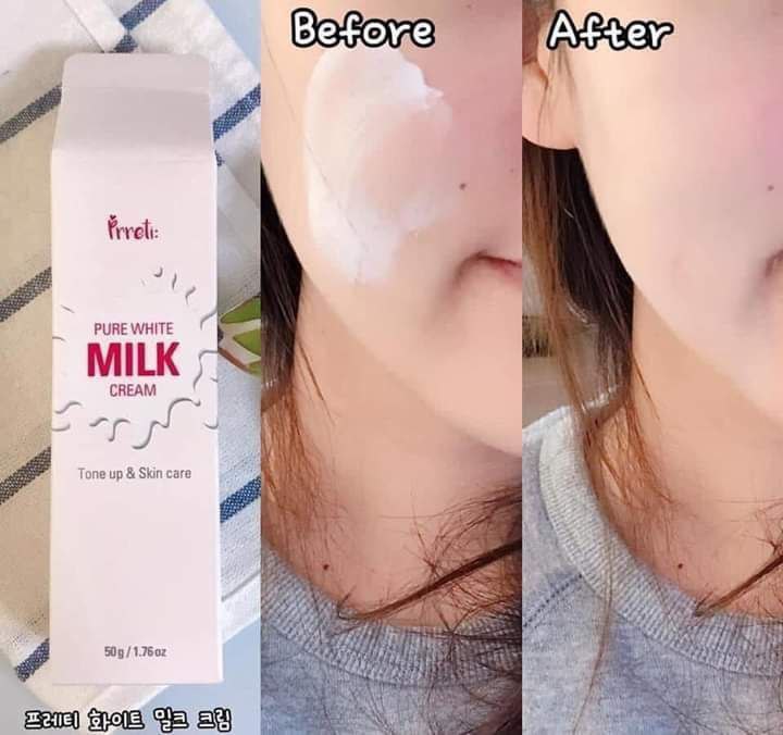 PRRETI Pure White Milk Cream 50g"كريم بريتي بيور وايت للتفتيح" image 4