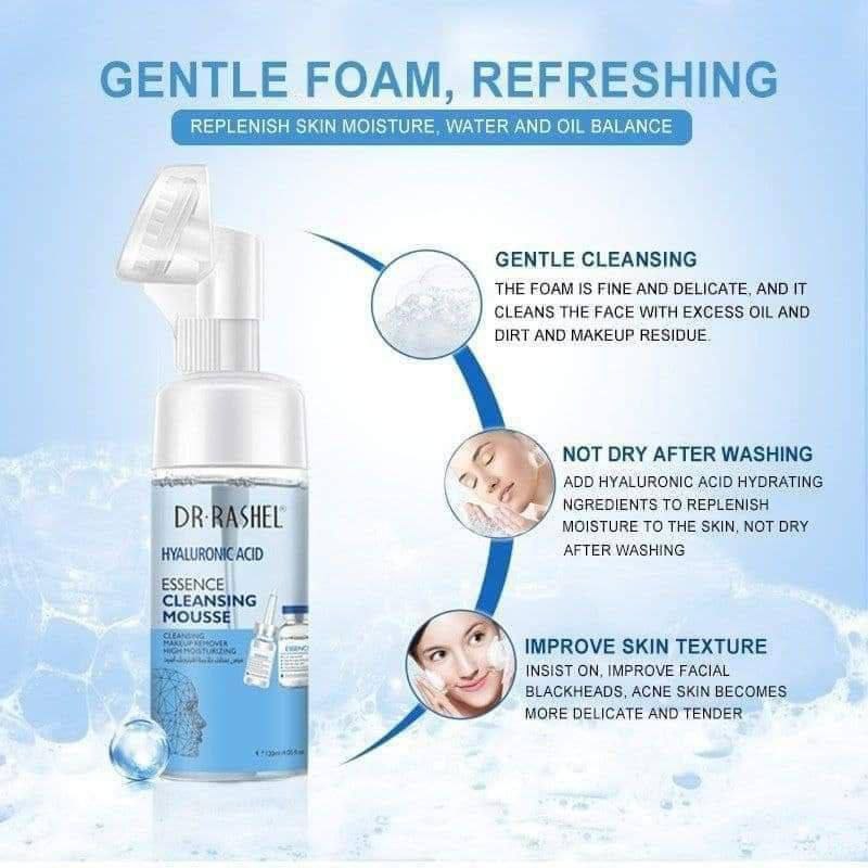 DR.Rashel essence cleansing mousse"غسول موس دكتور راشيل للبشره بفرشاه سيليكون" image 1