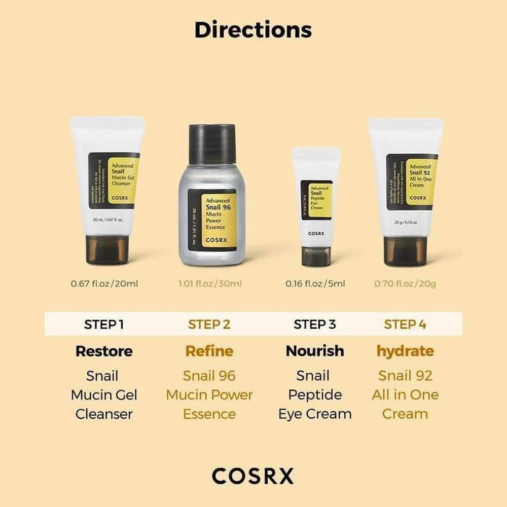 COSRX ALL ABOUT SNAIL KIT 4-step